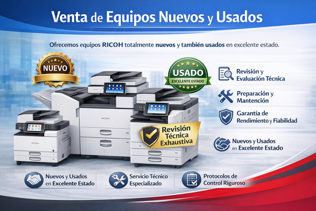 venta de equipos nuevos y usados